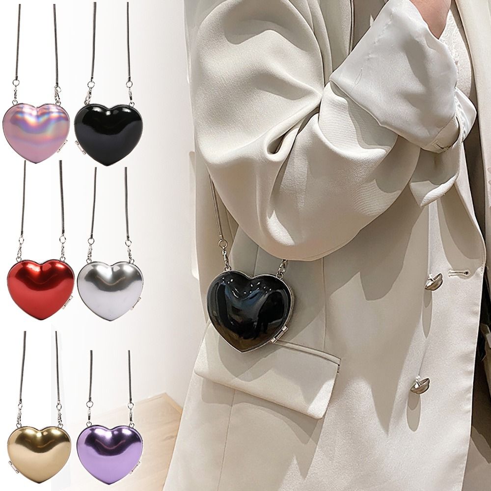 Women Accessories Photos - Fashion Multicolor Evening Bag Metal Chain