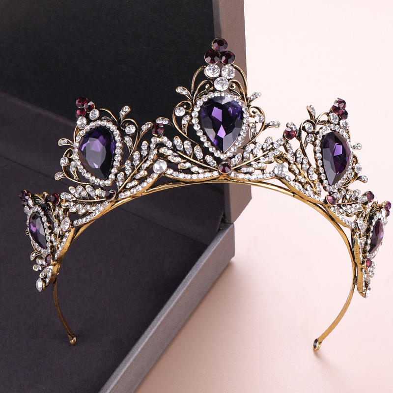 Women'S Vintage Accessories - Elegant Crown Headpiece Baroque Vintage Tiara