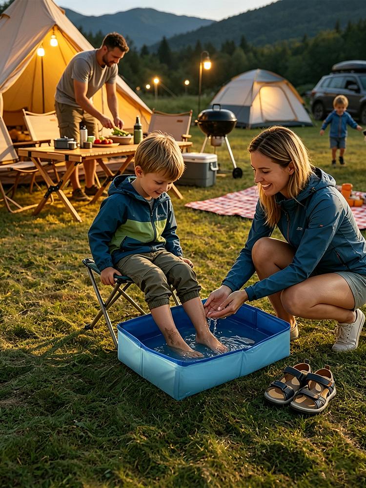 Women'S Essential Accessories - 1Pc Portable Folding Foot Bath Bucket,