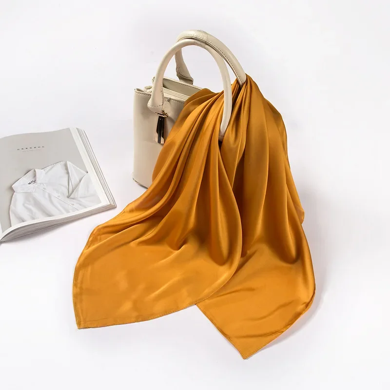Satin Scarf Women 70cm Solid C - огляд і ціна Women'S Accessories For Neck