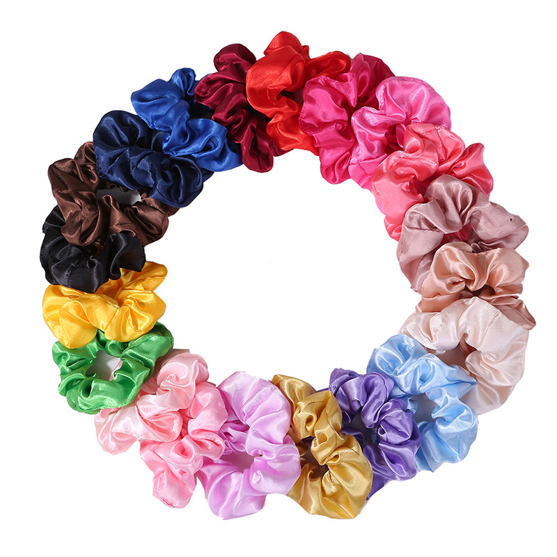 lot Hair Scrunchies Bands Scru - огляд і ціна Scrunchie Satin Set