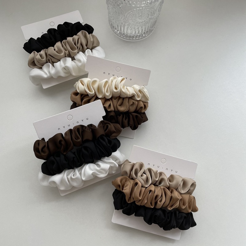 3/4/6Pcs/Set Satin Scrunchies  - огляд і ціна Scrunchie Satin Set