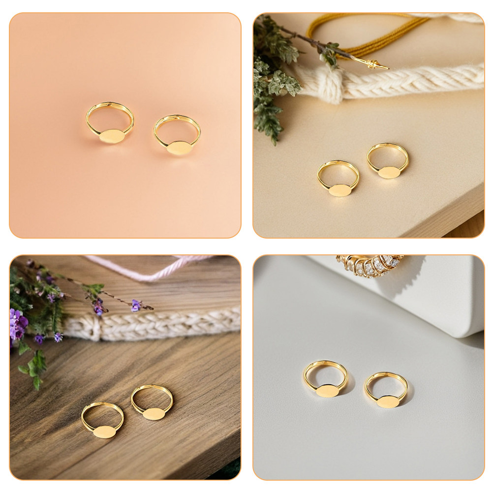 50Pcs Adjustable Ring Blanks F - огляд і ціна Ring Set Adjustable