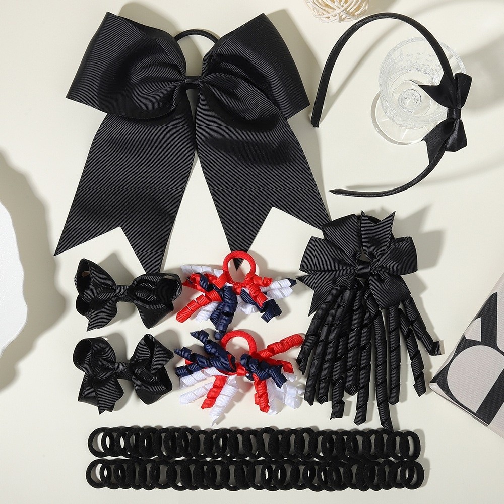 57Pcs/lot Fashion Sweet Satin  - огляд і ціна Scrunchie Satin Set