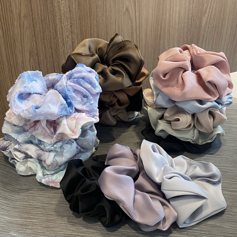 5pcs/set Fashion silk scrunchi - огляд і ціна Scrunchie Satin Set