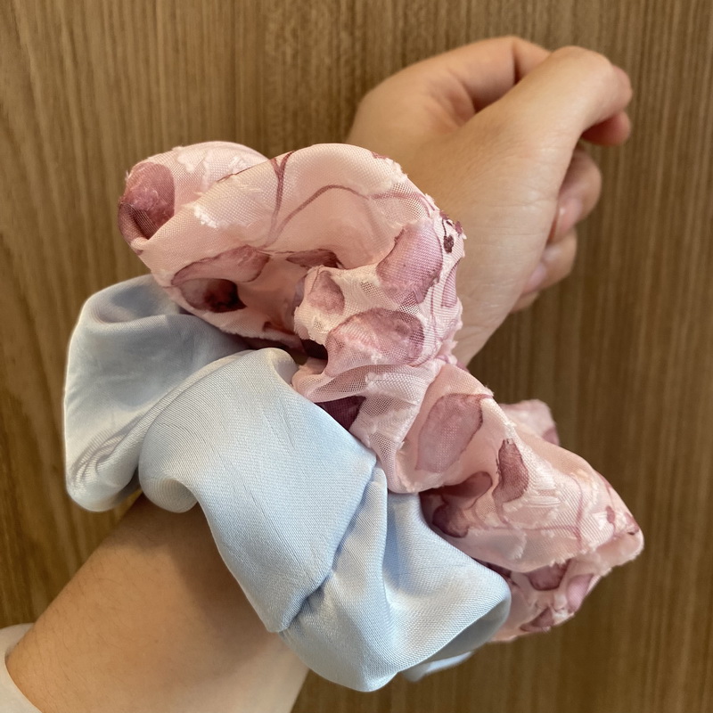 5pcs/set Fashion silk scrunchi - огляд і ціна Scrunchie Satin Set