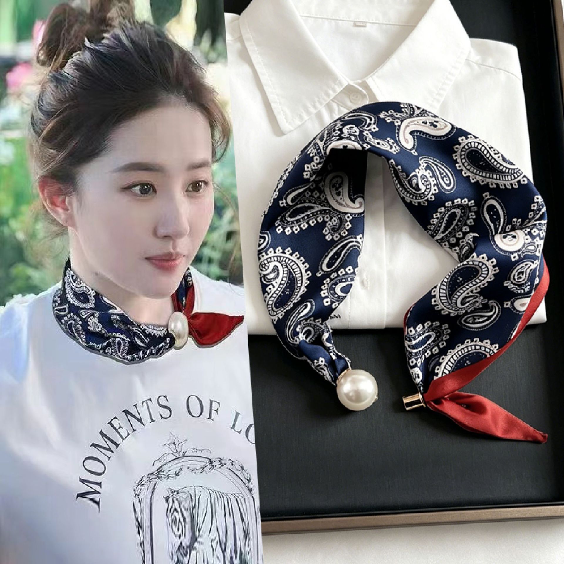 New Paisley Prints Pearl Tail  - огляд і ціна Women'S Accessories For Neck