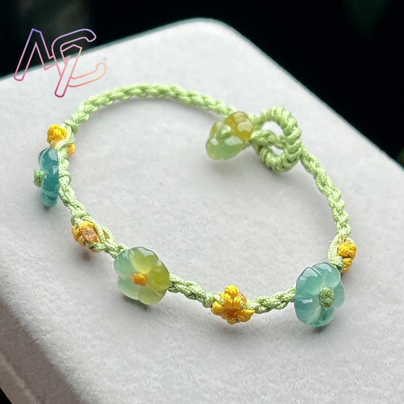 Myanmar Jadeite Flower Bracele - огляд і ціна Women Accessories Bracelet
