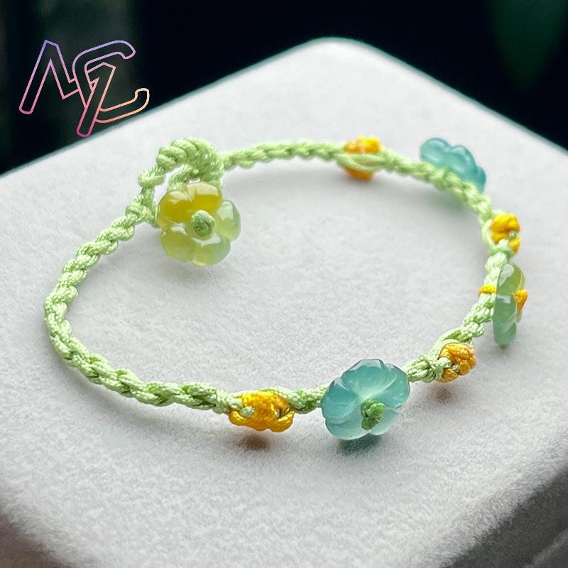 Myanmar Jadeite Flower Bracele - огляд і ціна Women Accessories Bracelet