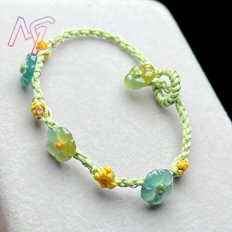 Myanmar Jadeite Flower Bracele - огляд і ціна Women Accessories Bracelet