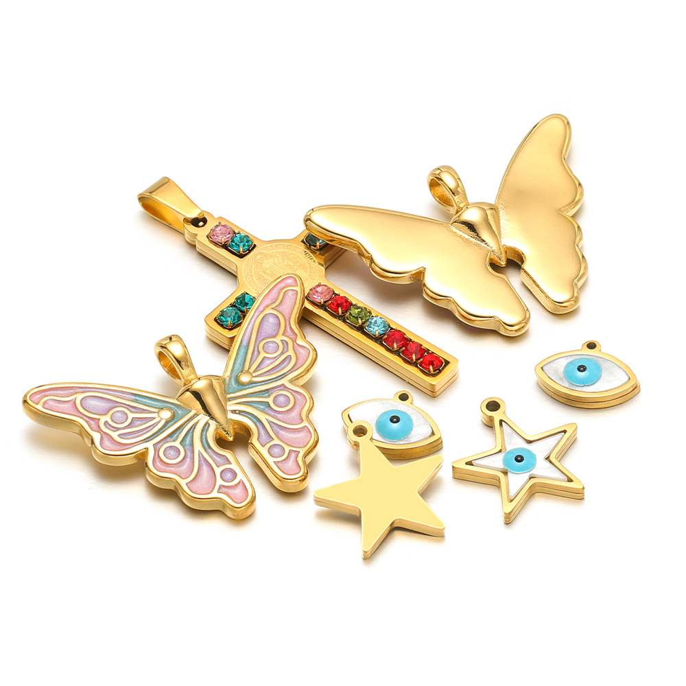 5pcs/lot Stainless Steel Ename - огляд і ціна Women Accessories Pack