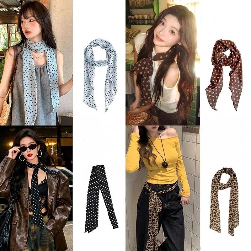 Polka Dot Floral Print Silk Sc - огляд і ціна Women'S Accessories For Neck