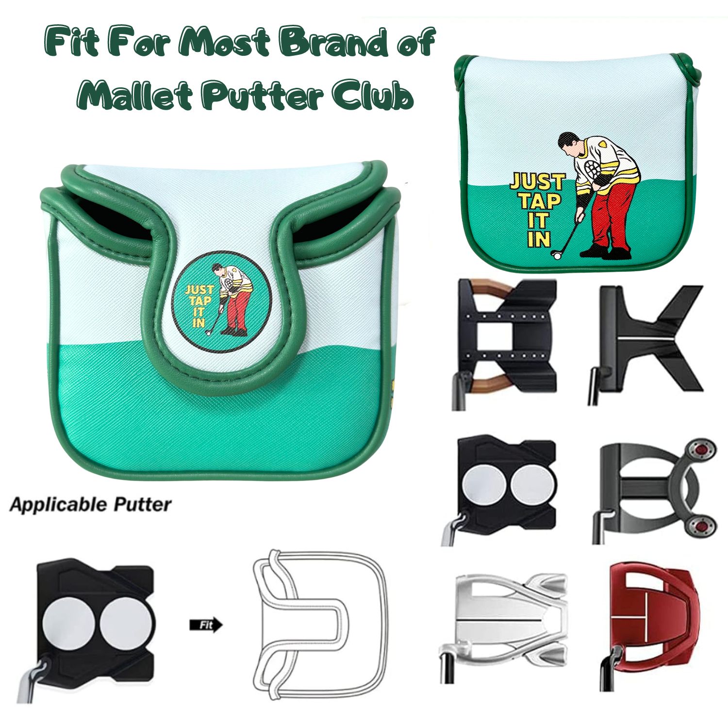Funny PU Leather Golf Putter C - огляд і ціна Women'S Essential Accessories