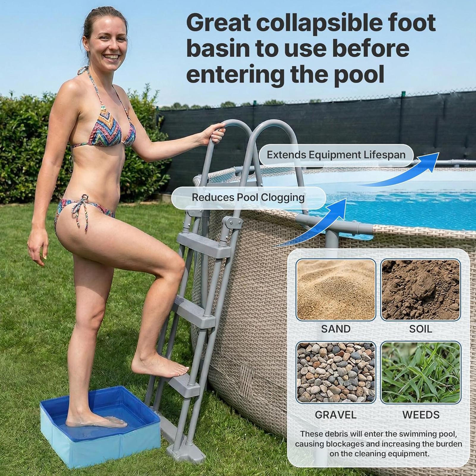 1Pc Portable Folding Foot Bath - огляд і ціна Women'S Essential Accessories
