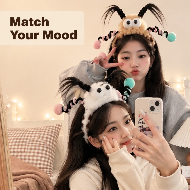 Cute Fluffy Monster Eye Hairba - огляд і ціна Women Accessories Photos