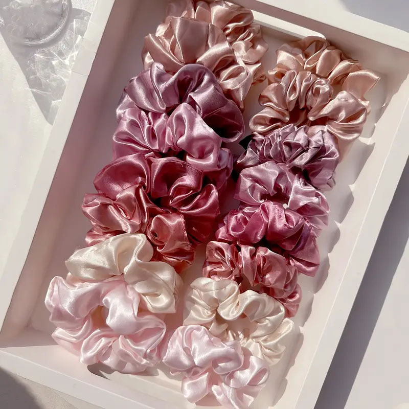 16pcs Soft Satin Scrunchies El - огляд і ціна Scrunchie Satin Set
