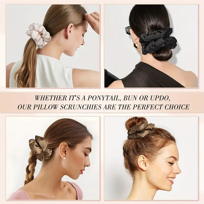 16pcs Soft Satin Scrunchies El - огляд і ціна Scrunchie Satin Set
