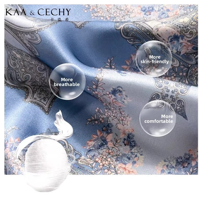 Baroque Floral 100% Mulberry S - огляд і ціна Women'S Accessories For Neck