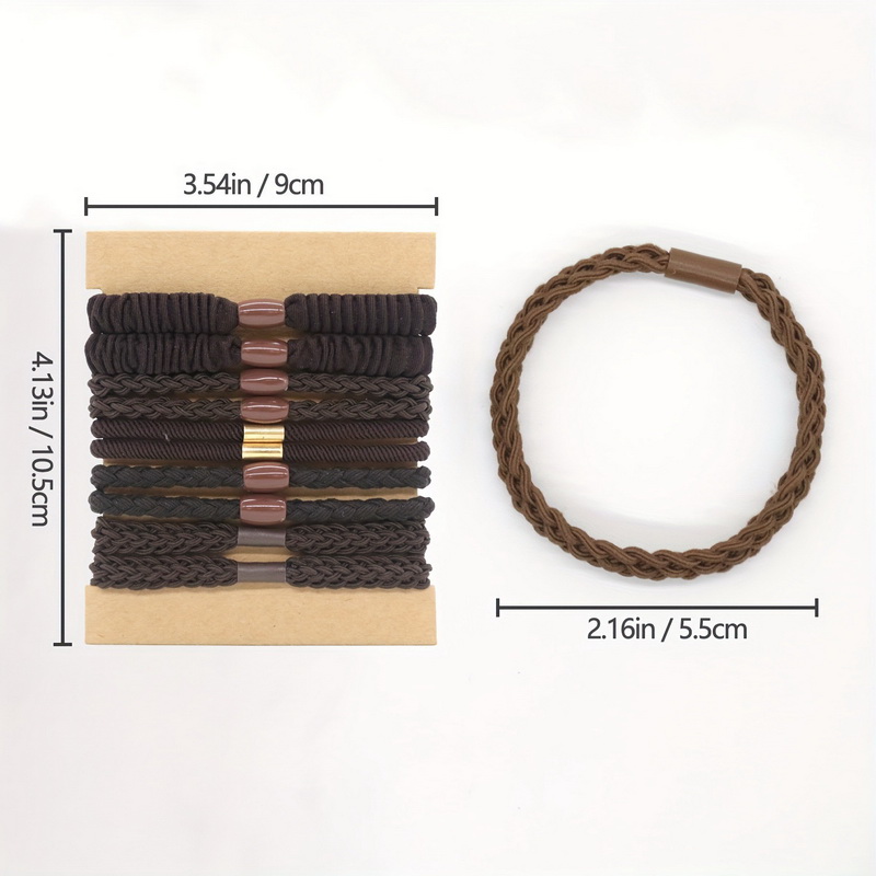 10pcs/set Women Elastic Hair R - огляд і ціна Scrunchie Satin Set
