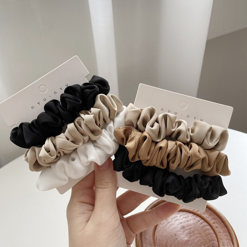 3Pcs/Set Satin Hair Scrunchies - огляд і ціна Scrunchie Satin Set